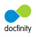 The logo of Docfinity is shown in the image