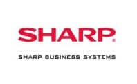The logo of Sharp is shown in the image